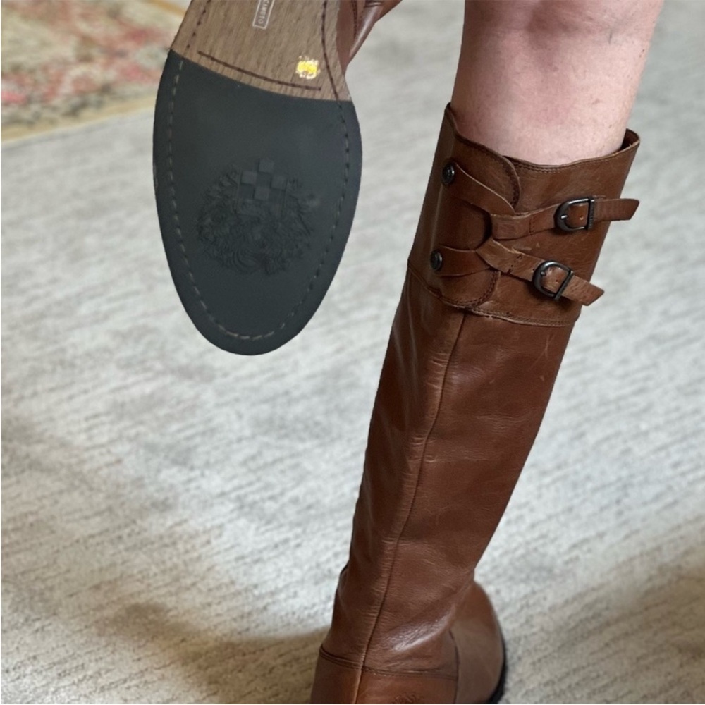 Vince Camuto Tan Leather Heeled Boots